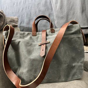Peg & Awl Lg Waxed Canvas Tote